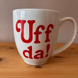 Vintage Coffee Mug “Uff da!”  Bergquist Imports Ceramic 10 oz